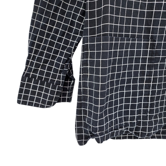 Jimmy'z Vintage Men's 100% Cotton Grid Pattern Button Front Blazer - S - Picture 7 of 10